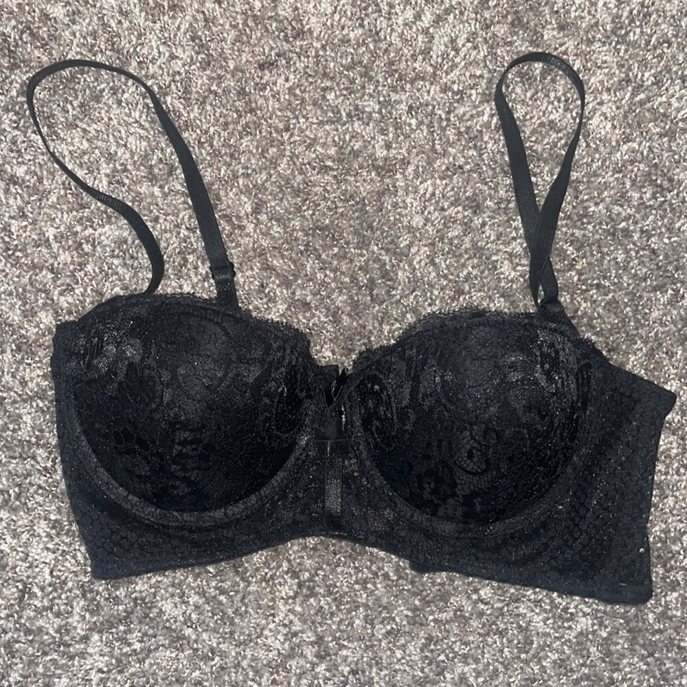 Black Fuchsia by Secret Lace LLC Black 34C Bra